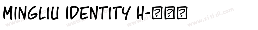 MingLiu Identity H字体转换